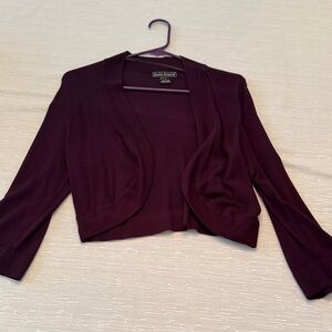 NWOT JESSICA HOWARD purple shrug